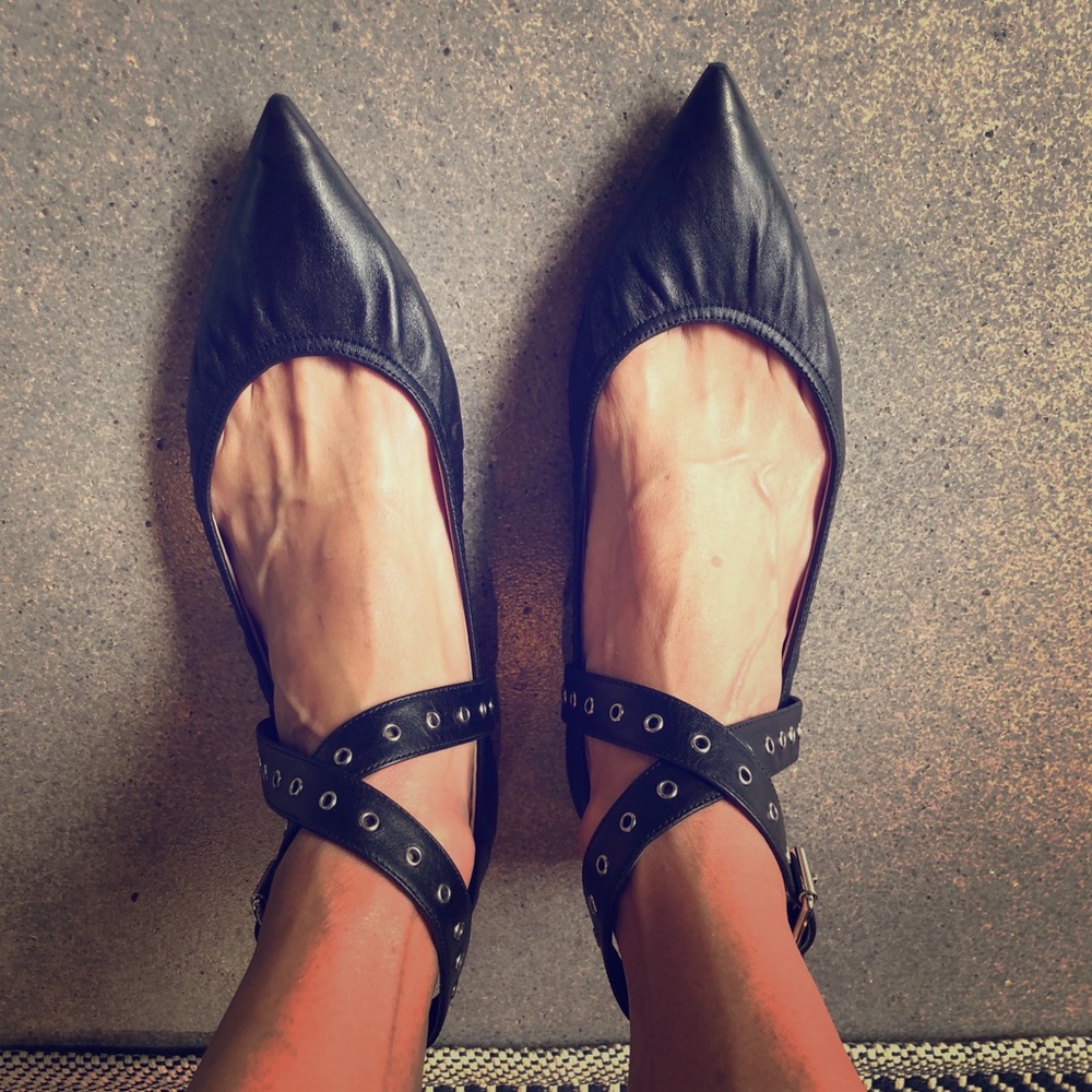 Valentino Black Flats